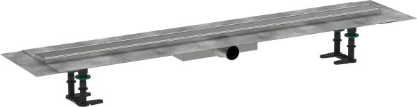 Hansgrohe Raindrain Compact Shower Wastes 1183 X 155 X 132mm Stainless Steel - Brushed