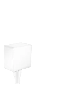 Hansgrohe Fixfit Wall Outlet Square With Non-return Valve Matt White