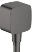 Hansgrohe Fixfit Wall Outlet 120 X 70 X 50mm Gunmetal/chrome - Brushed product image - Image 1