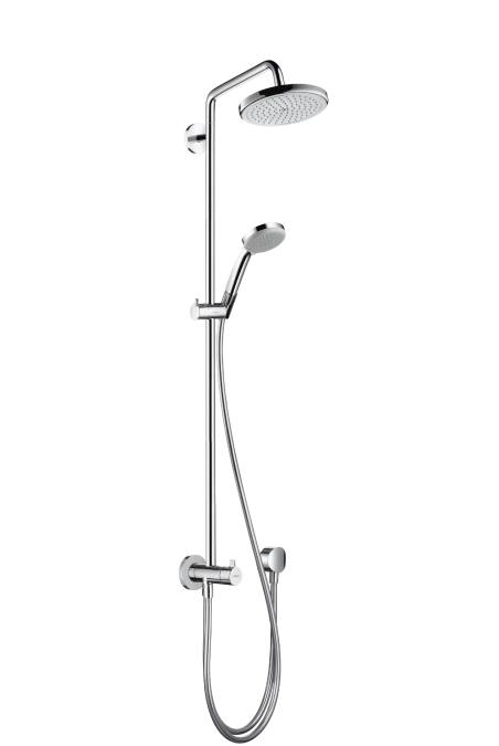 Hansgrohe Croma Shower Pipes Universal 1099 X 356 X 112mm Chrome detail view - Image 2