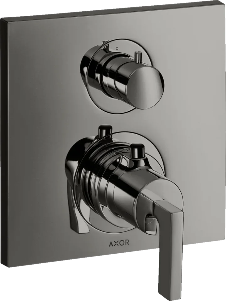 Axor Citterio Thermostatic Shower Mixer Concealed 217 X 187 X 135mm Gunmetal/chrome - Polished product image - Image 1