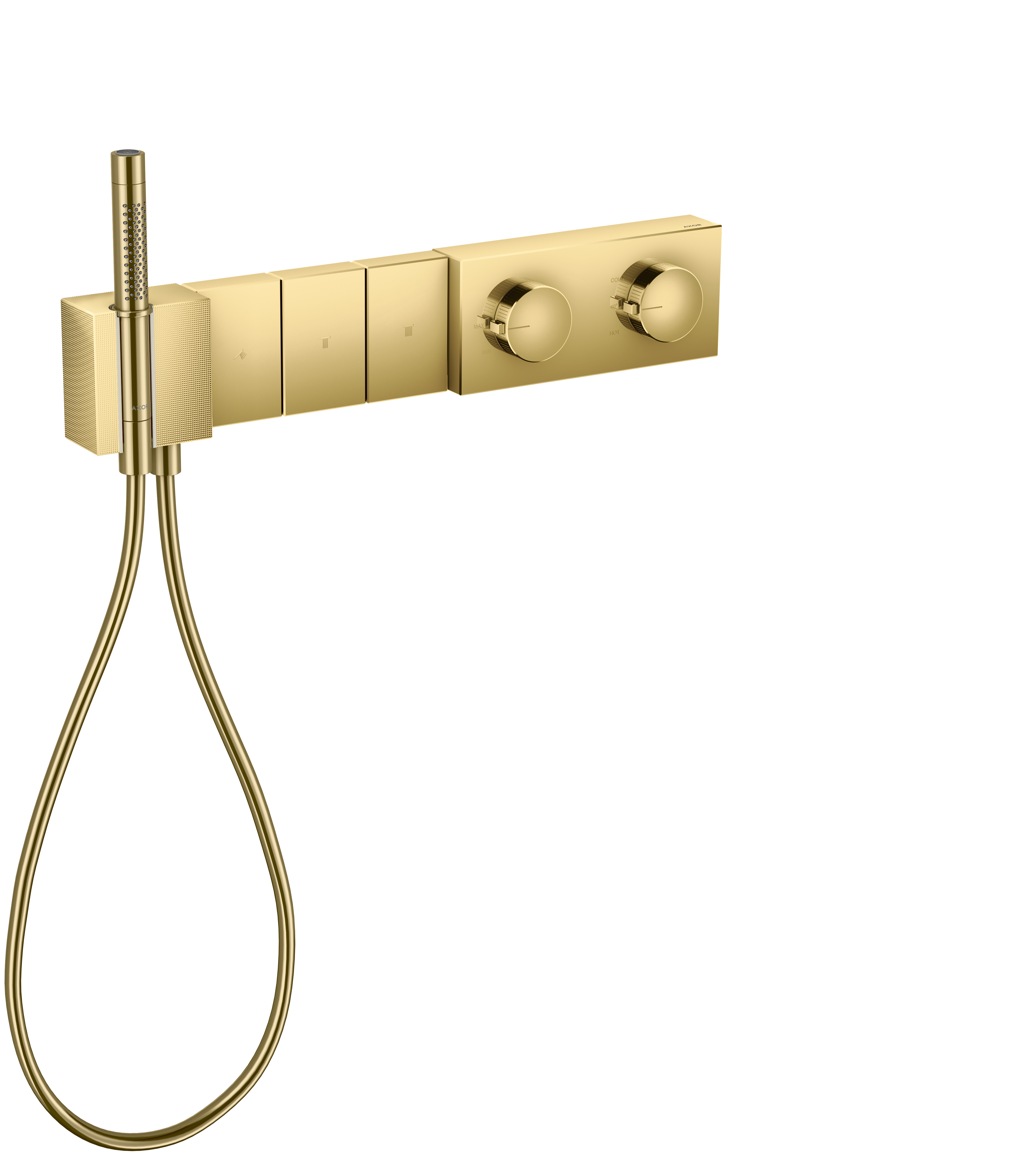 Axor Edge Thermostatic Shower Mixer Concealed 560 X 395 X 150mm Gold - Polished