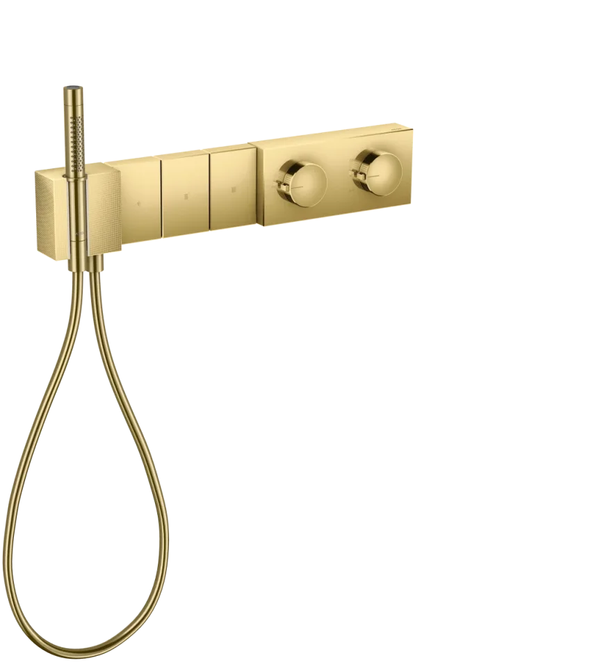 Axor Edge Thermostatic Shower Mixer Concealed 560 X 395 X 150mm Gold - Polished product image - Image 1