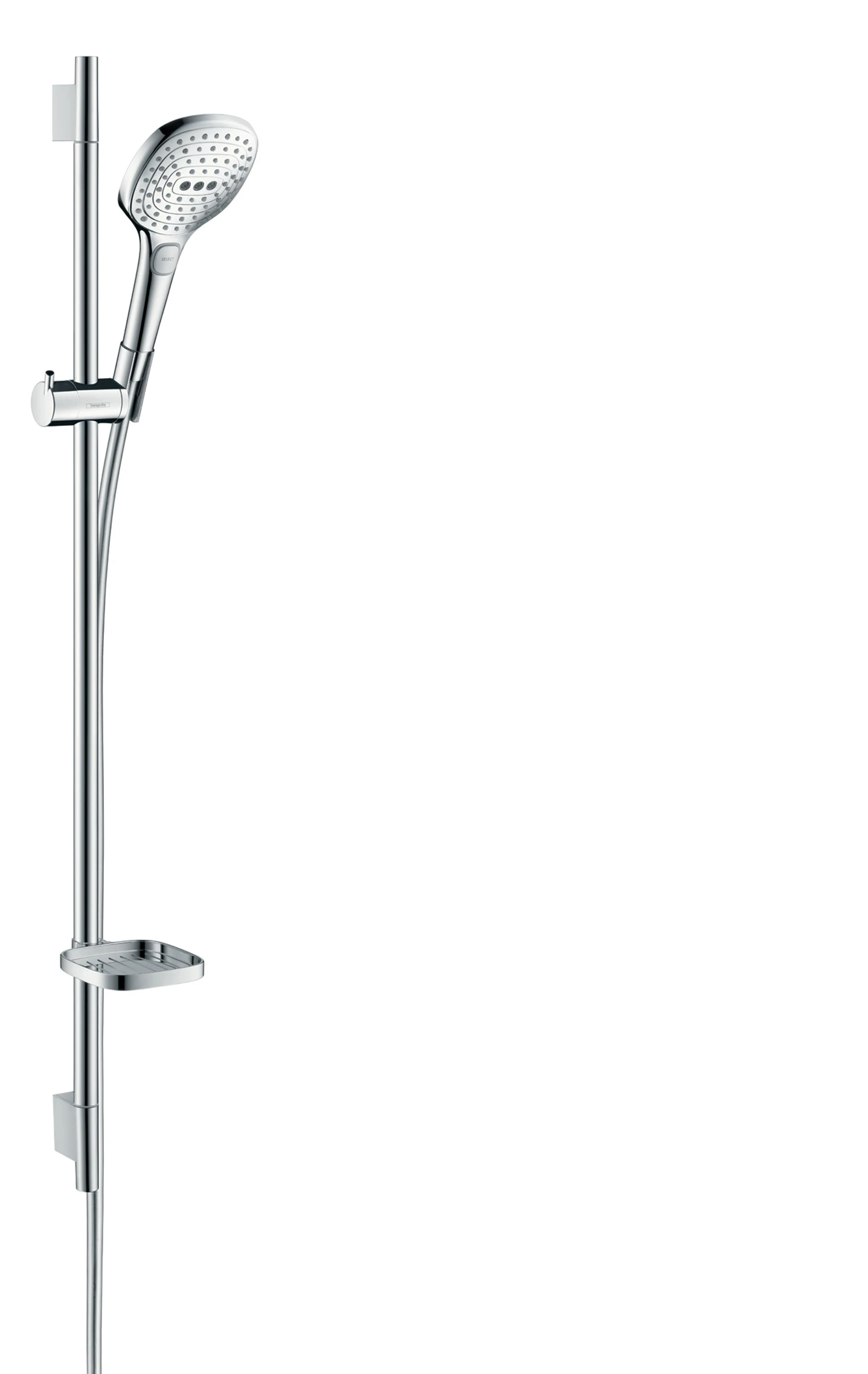 Hansgrohe Raindance Select E Shower Rail Sets 1000 X 150 X 65mm White/chrome