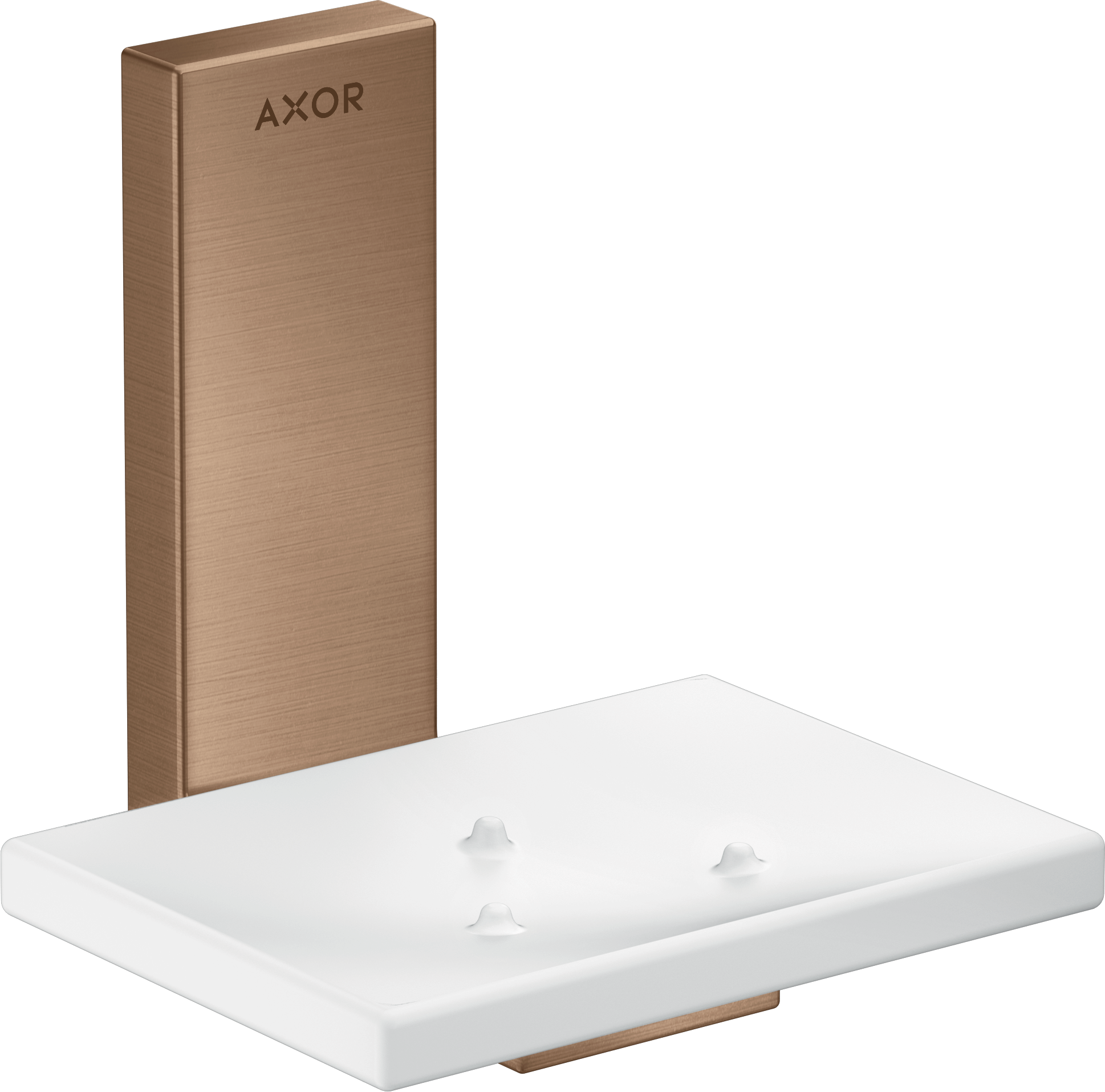 Axor Universal Rectangular Soap Dishes /-basket 135 X 110 X 90mm Rose Gold/gold - Brushed