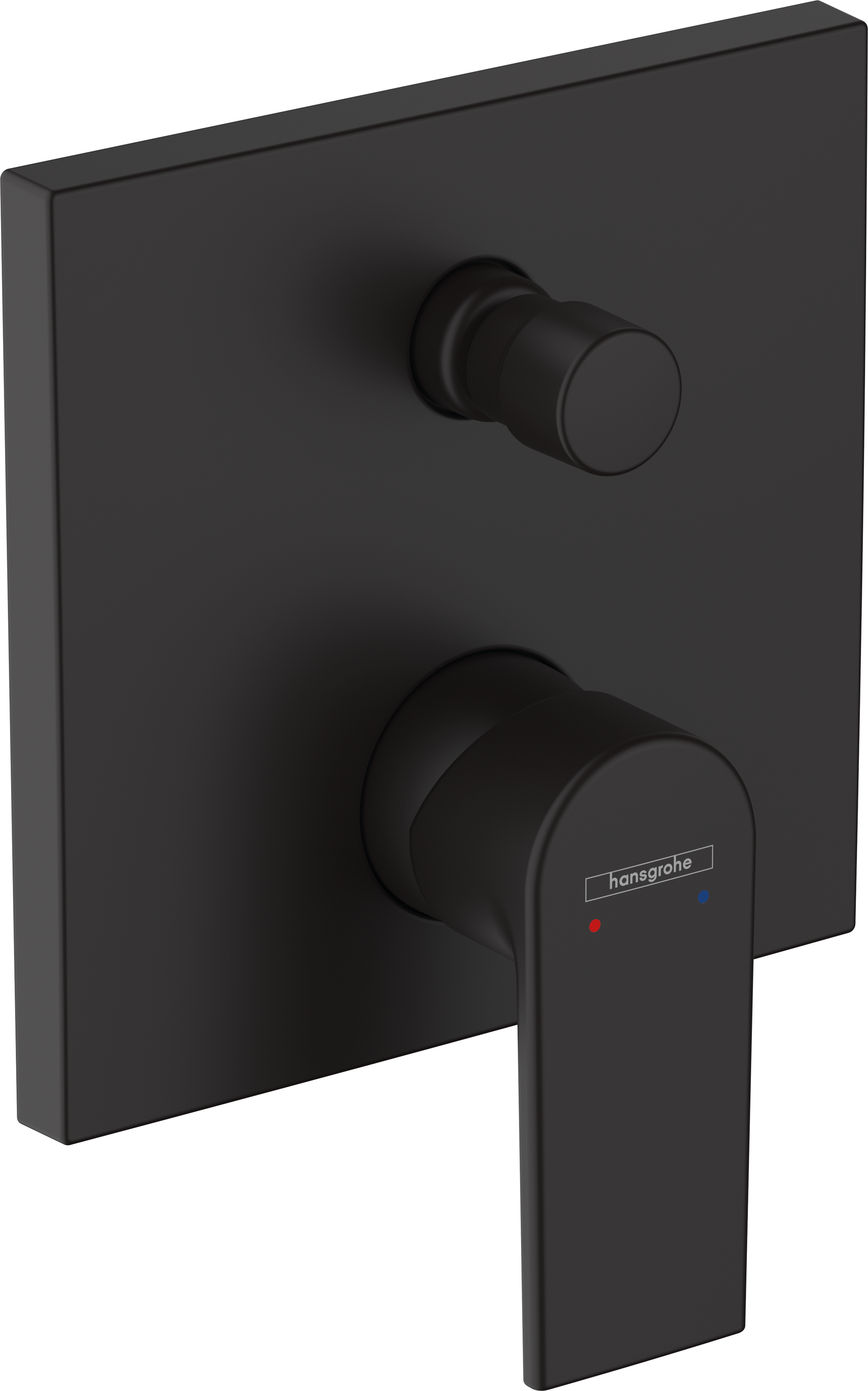 Hansgrohe Vernis Shape Bath Mixers Concealed 215 X 180 X 130mm Black - Matt