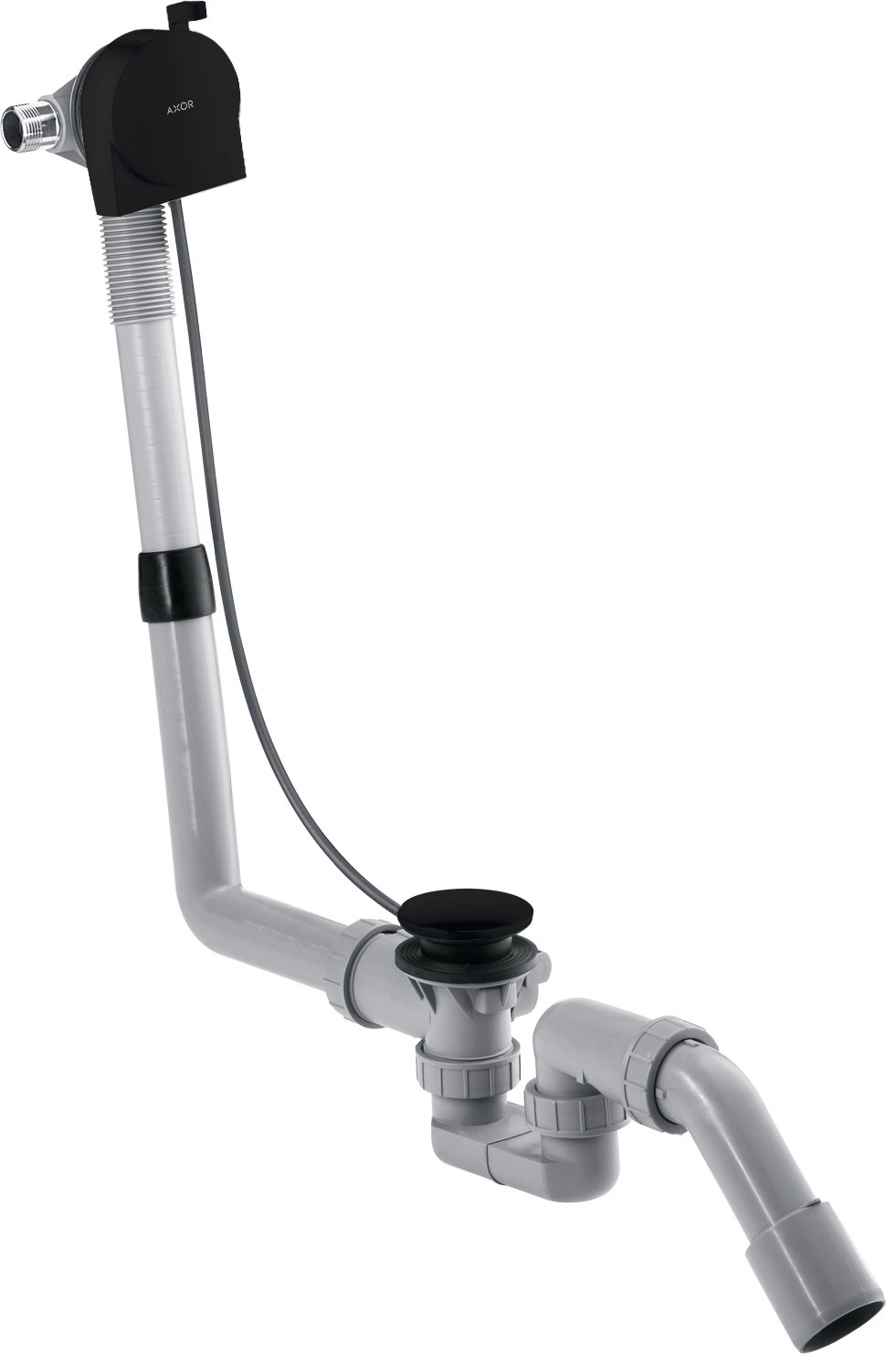 Axor Basic Set For Bath Filler With Waste And Overflow 500 X 320 X 90mm Black - Matt