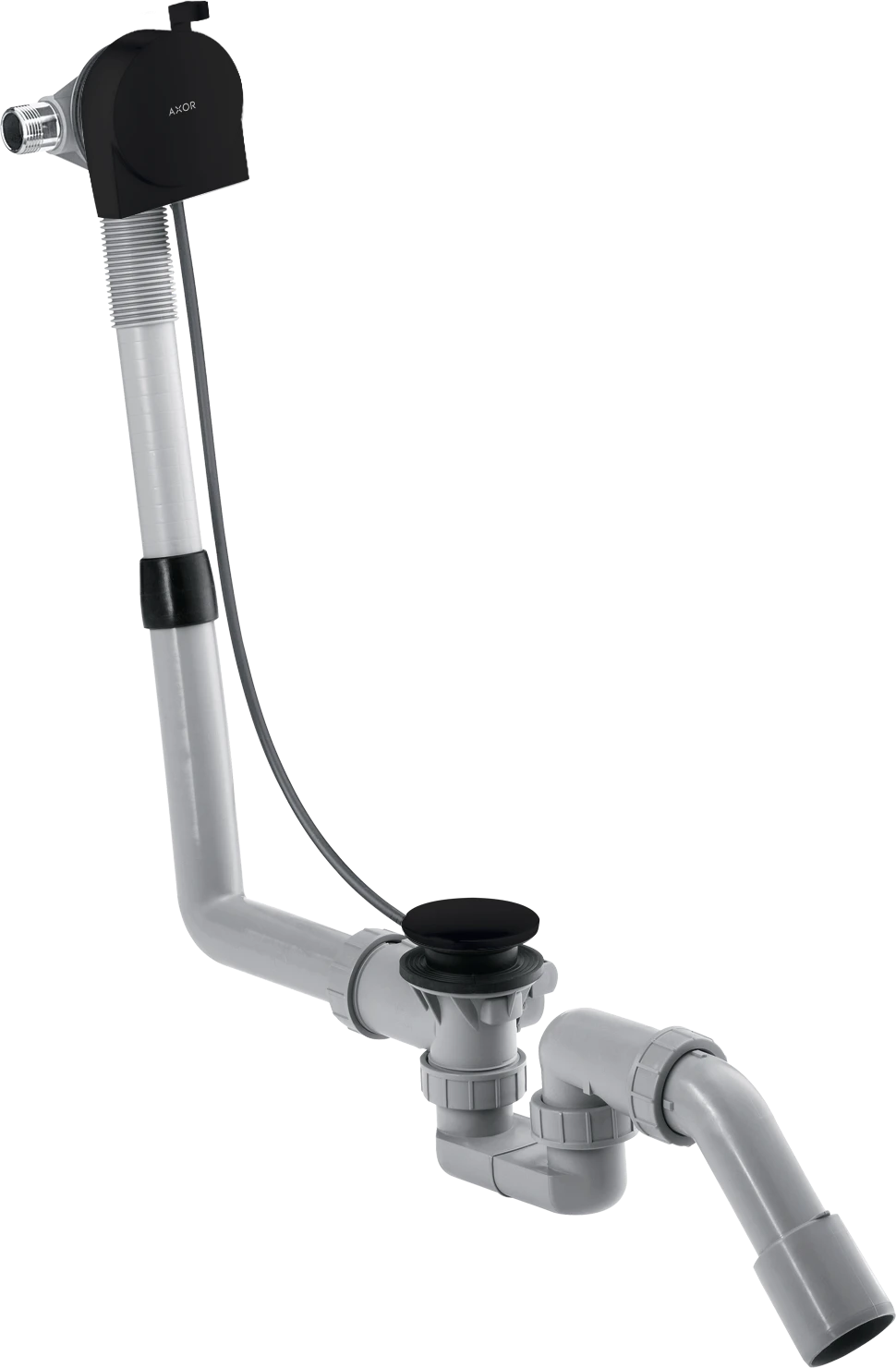Axor Basic Set For Bath Filler With Waste And Overflow 500 X 320 X 90mm Black - Matt