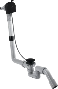 Axor Basic Set For Bath Filler With Waste And Overflow 500 X 320 X 90mm Black - Matt