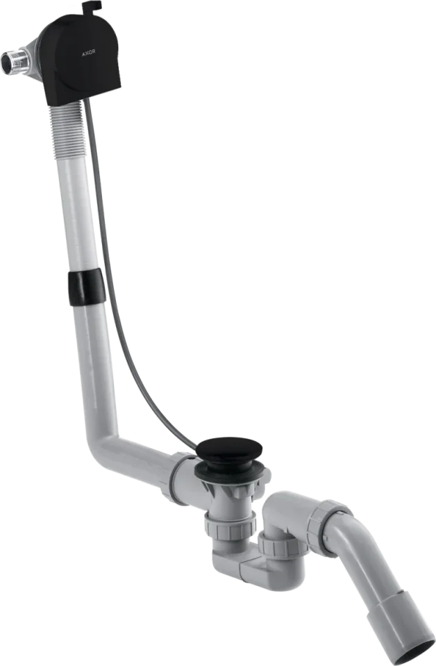 Axor Basic Set For Bath Filler With Waste And Overflow 500 X 320 X 90mm Black - Matt product image - Image 1