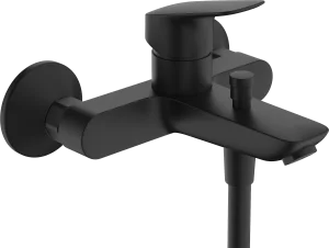 Hansgrohe Logis Bath Mixers Exposed 247 X 196 X 159mm Black - Matt