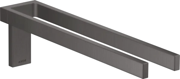 Axor Universal Rectangular Towel Holder 460 X 245 X 105mm Gunmetal/chrome - Brushed