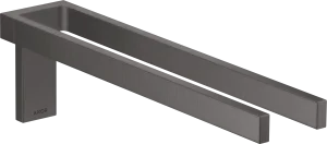 Axor Universal Rectangular Towel Holder 460 X 245 X 105mm Gunmetal/chrome - Brushed