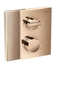 Axor Edge Thermostatic Shower Mixer Concealed 285 X 220 X 195mm Rose Gold/gold - Polished