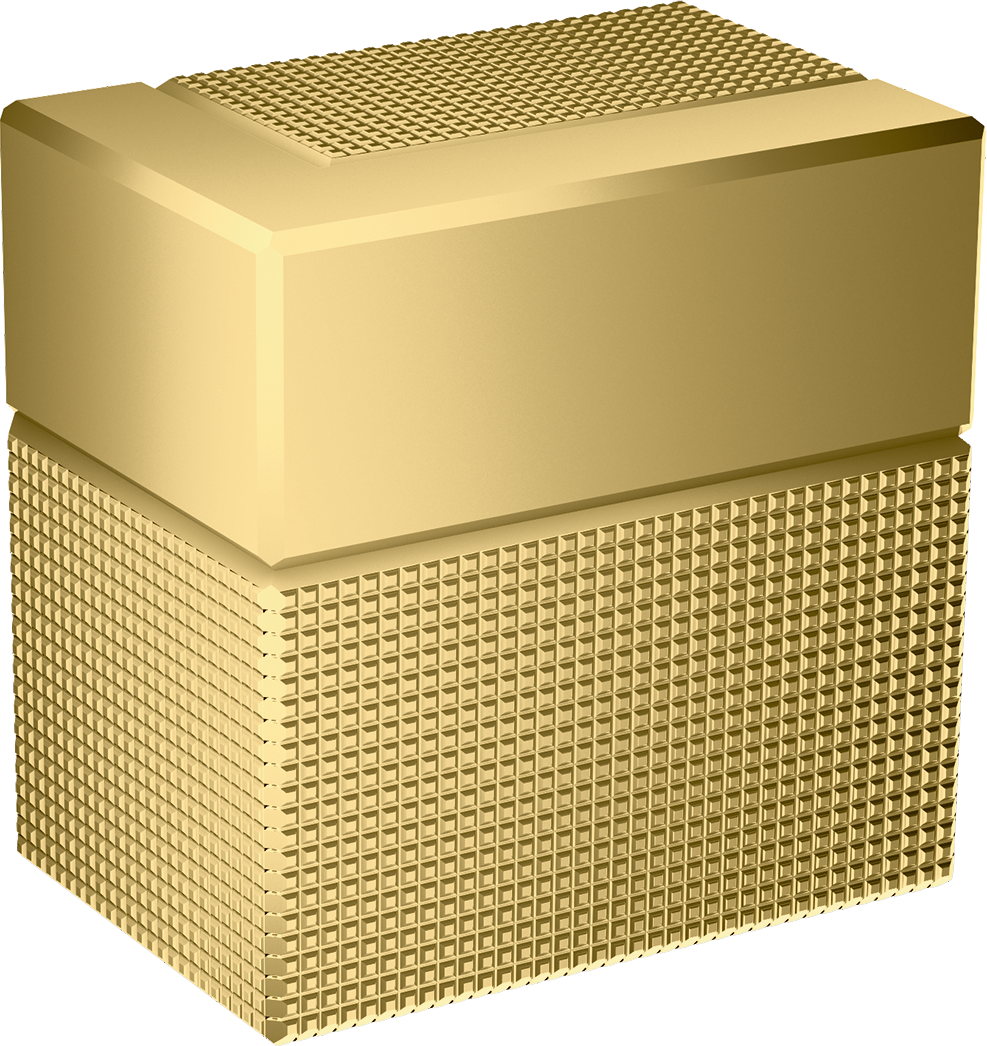 Axor Edge Shut-off Valves 130 X 110 X 87mm Gold - Polished