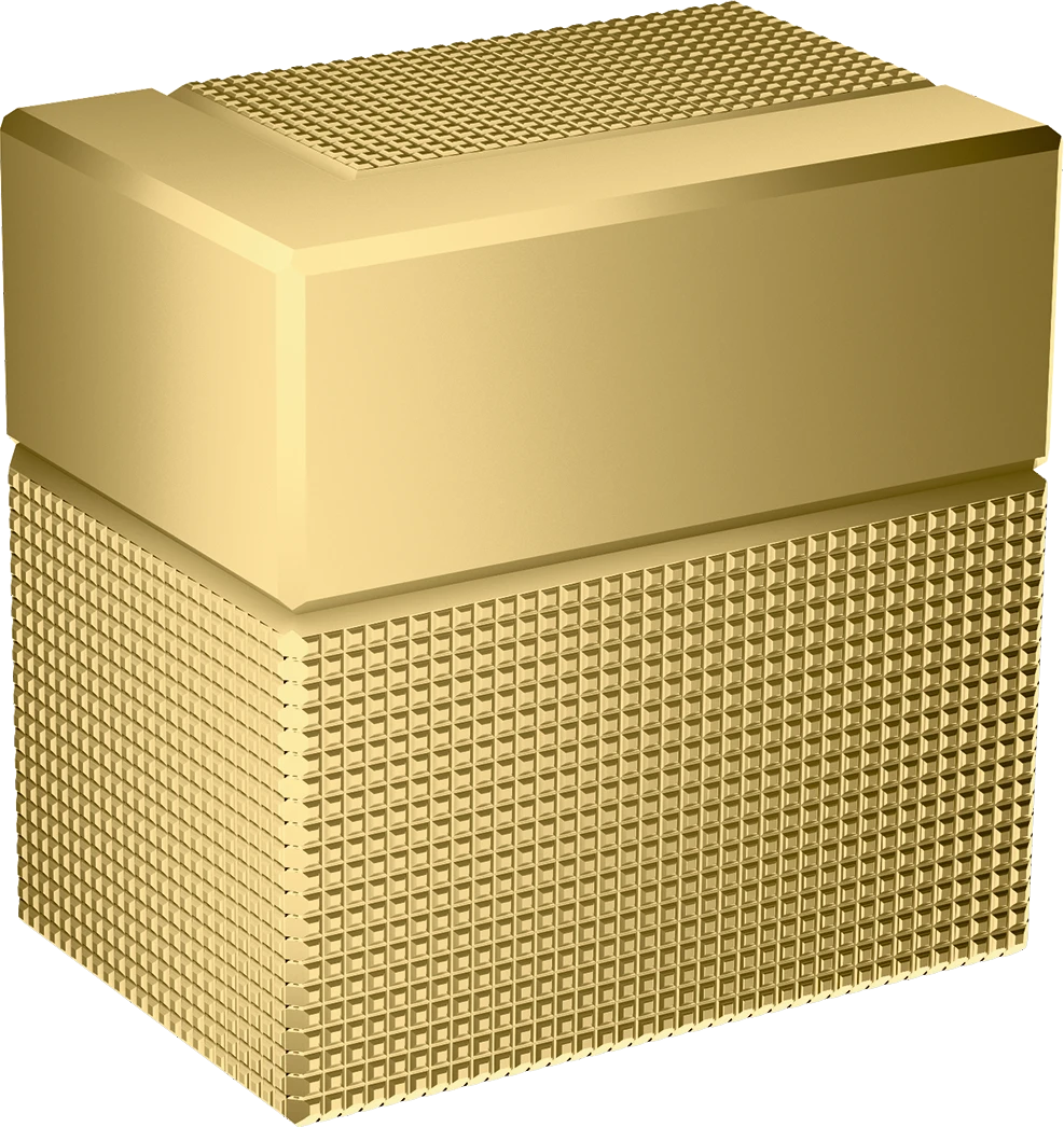 Axor Edge Shut-off Valves 130 X 110 X 87mm Gold - Polished