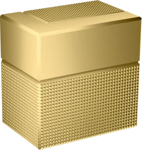 Axor Edge Shut-off Valves 130 X 110 X 87mm Gold - Polished