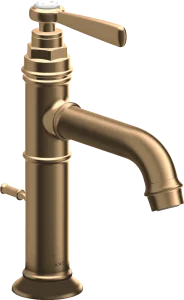 Axor Montreux Single Lever Basin Mixer 100 With Lever Handle And Pop-up Waste Brushed Bronze