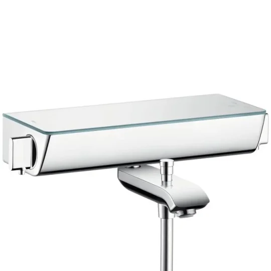 Hansgrohe Ecostat Select Thermostatic Bath Filler Mixer Exposed 425 X 310 X 150mm Chrome detail view - Image 2