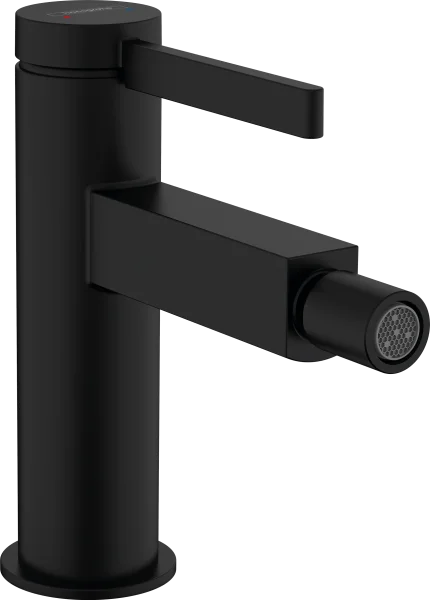 Hansgrohe Finoris Single Lever Bidet Mixer With Push-open Waste Set Matt Black