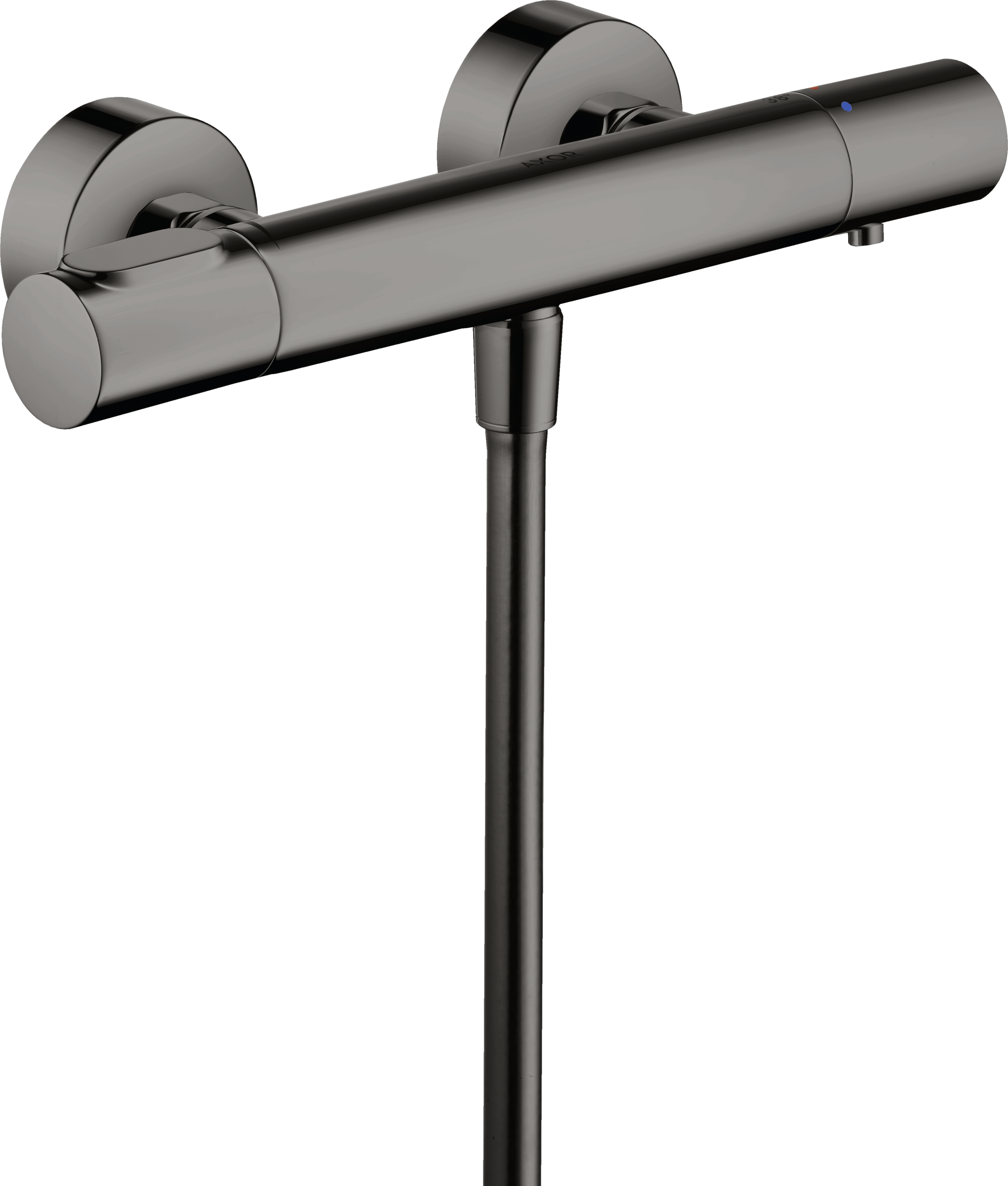 Axor Citterio M Thermostatic Shower Mixer Exposed 360 X 135 X 105mm Gunmetal/chrome - Polished