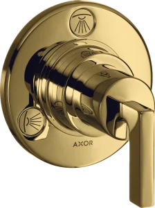 Axor Citterio Shut-off / Diverter Valve Trio / Quattro Finish Set With Lever Handle