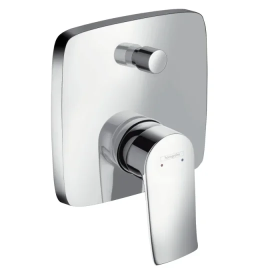Hansgrohe Metris Bath Mixers Concealed 220 X 180 X 135mm Chrome detail view - Image 2