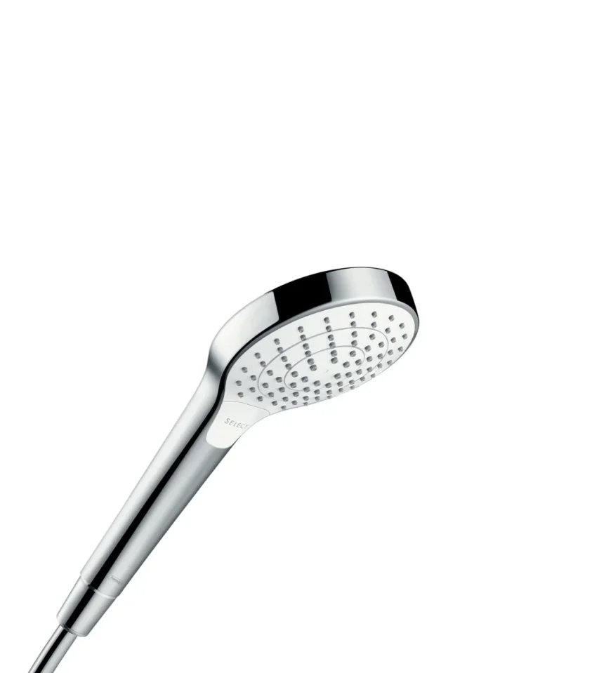Hansgrohe Croma Select S Hand Showers 297 X 124 X 57mm White/chrome product image - Image 1