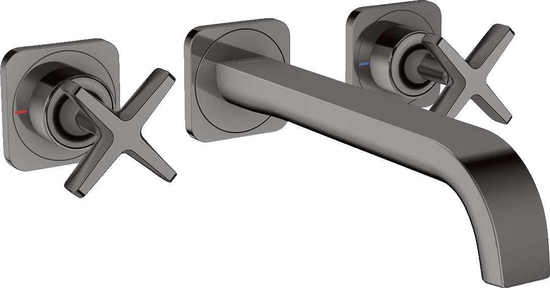 Axor Citterio E 3-hole Basin Mixer For Concealed Installation Wall-mounted With Spout 220 Mm And Escutcheons