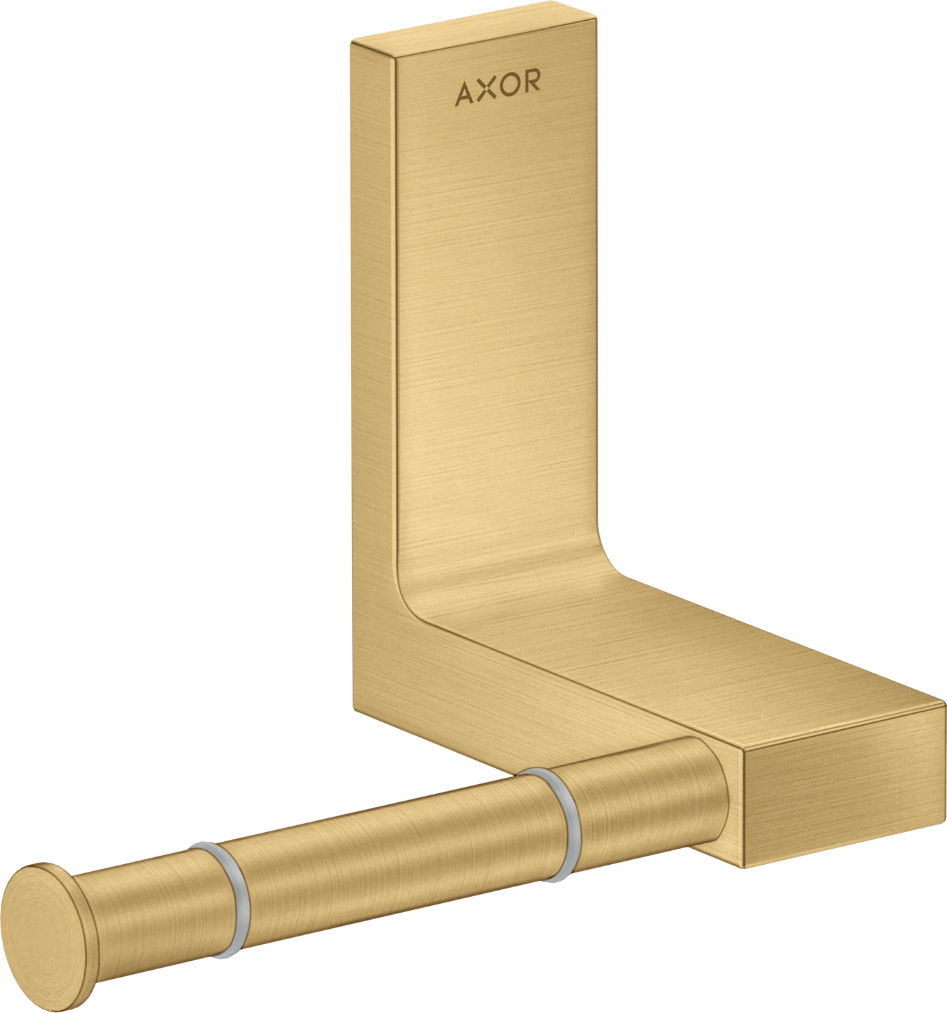 Axor Universal Rectangular Toilet Roll Holders 330 X 217 X 156mm Gold - Brushed