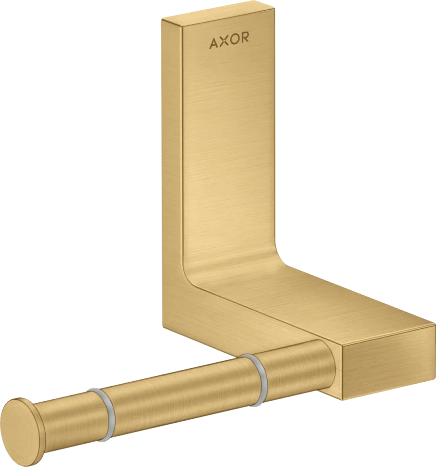 Axor Universal Rectangular Toilet Roll Holders 330 X 217 X 156mm Gold - Brushed product image - Image 1