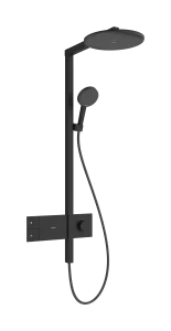 Hansgrohe Raindance Alive S Showerpipes With Thermostatic Mixer 1170 X 350 X 180mm Black - Matt