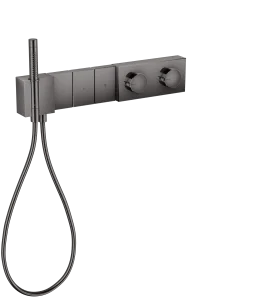 Axor Edge Thermostatic Shower Mixer Concealed 560 X 395 X 150mm Gunmetal/chrome - Polished