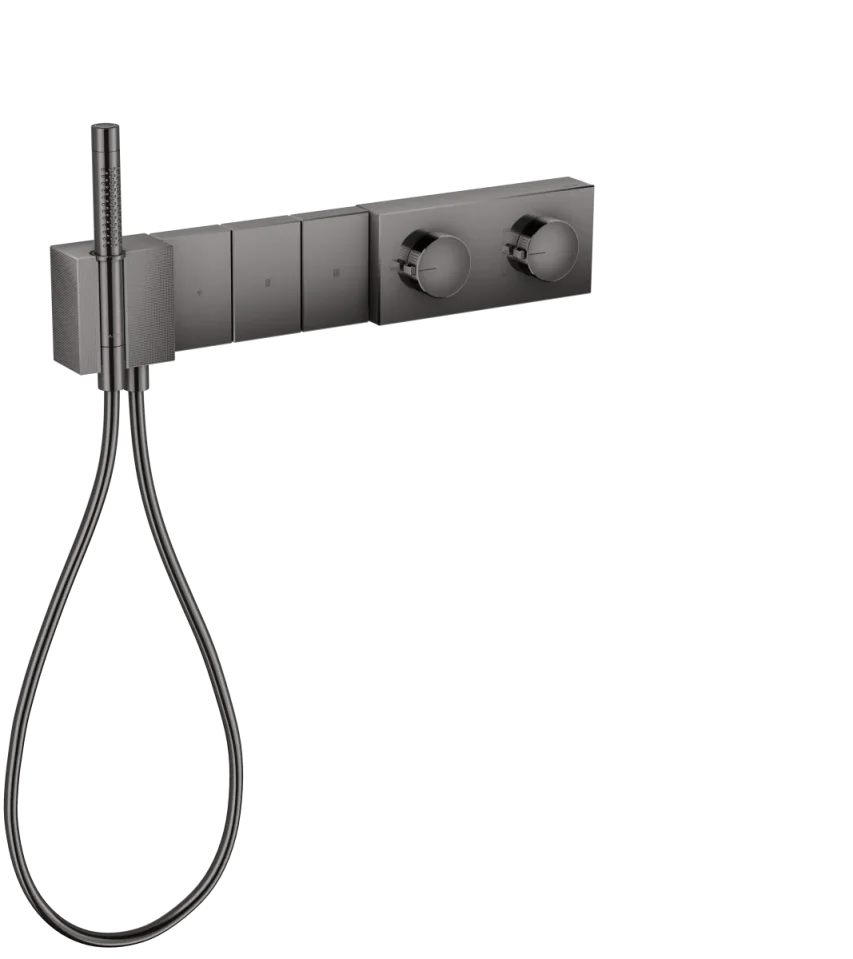 Axor Edge Thermostatic Shower Mixer Concealed 560 X 395 X 150mm Gunmetal/chrome - Polished product image - Image 1