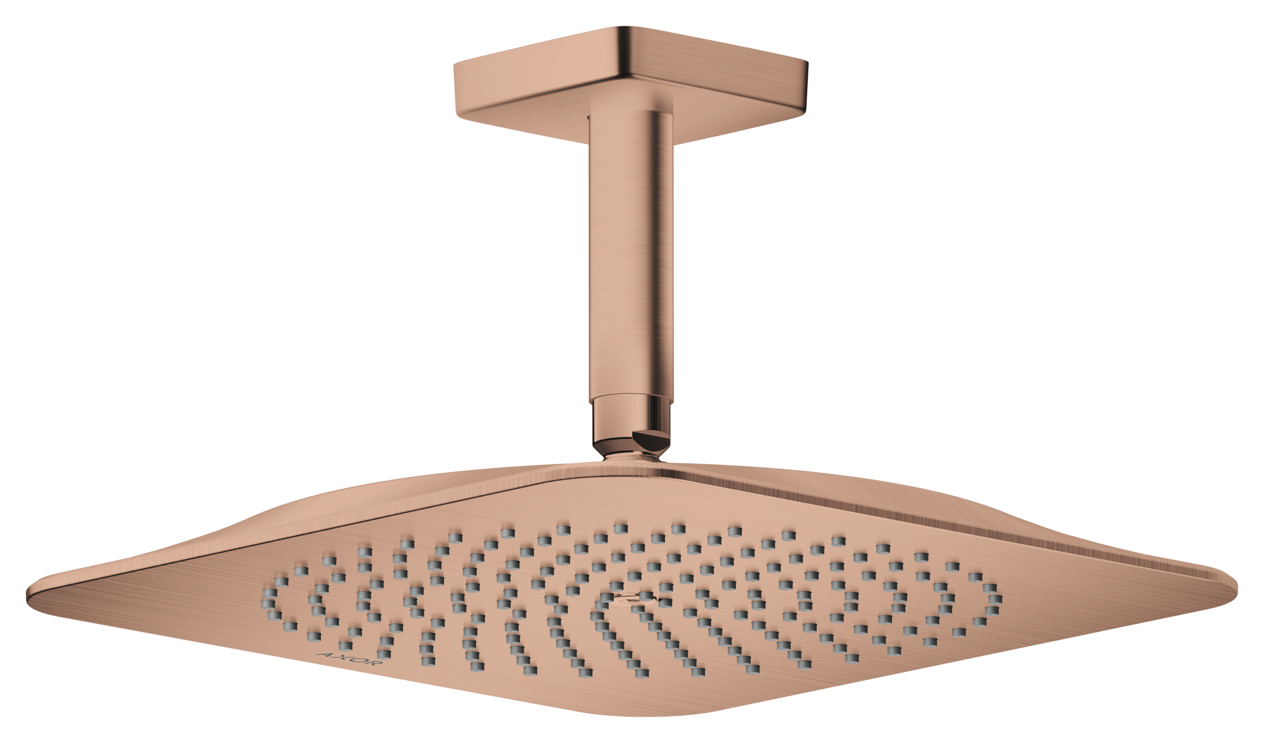 Axor Citterio C Overhead Showers 373 X 373 X 105mm Rose Gold/gold - Brushed