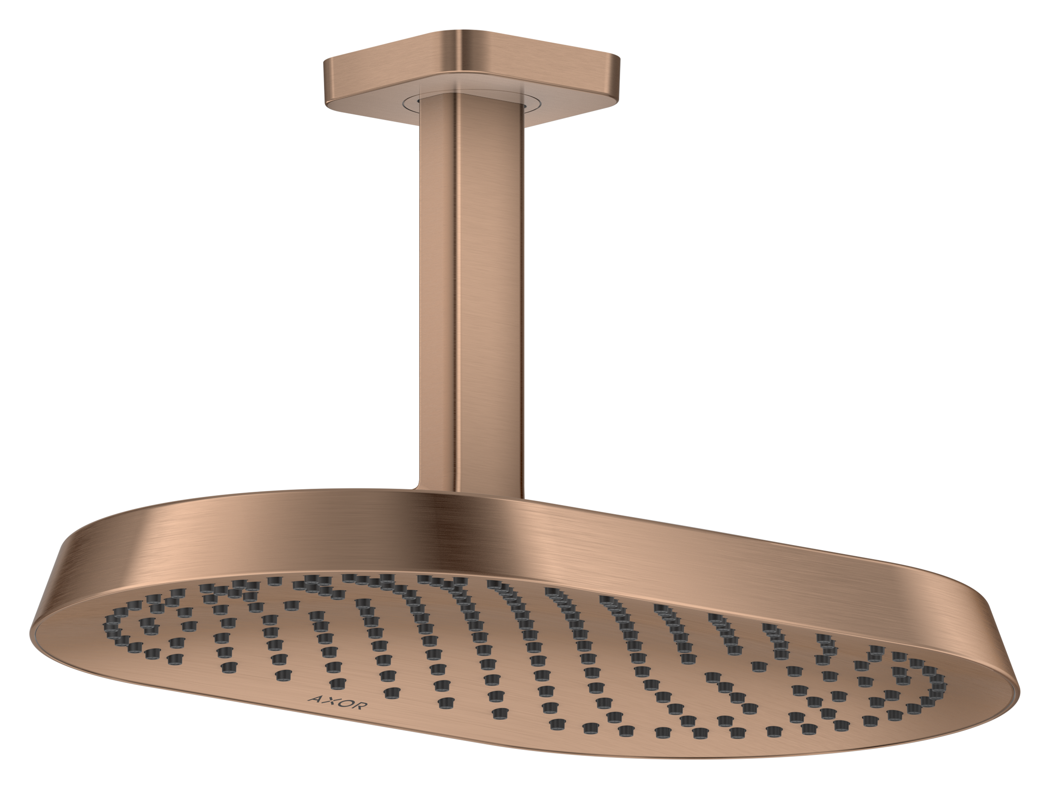 Axor Showersphere Overhead Showers 670 X 390 X 165mm Rose Gold/gold - Brushed