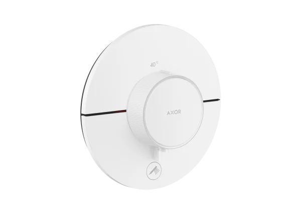 Axor Showerselect Id Thermostat Highflow For Concealed Installation Round For 1 Function And Additional Outlet Matt White
