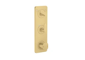 Axor Citterio C Thermostatic Shower Mixer Concealed 458 X 247 X 107mm Gold - Brushed