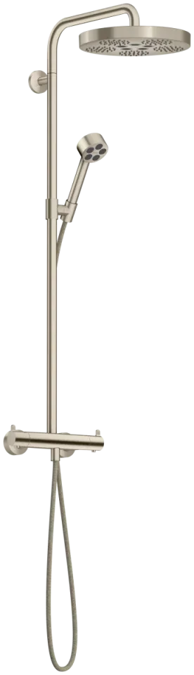 Axor One Showerpipes With Thermostatic Mixer 1020 X 350 X 170mm Nickel - Brushed product image - Image 1