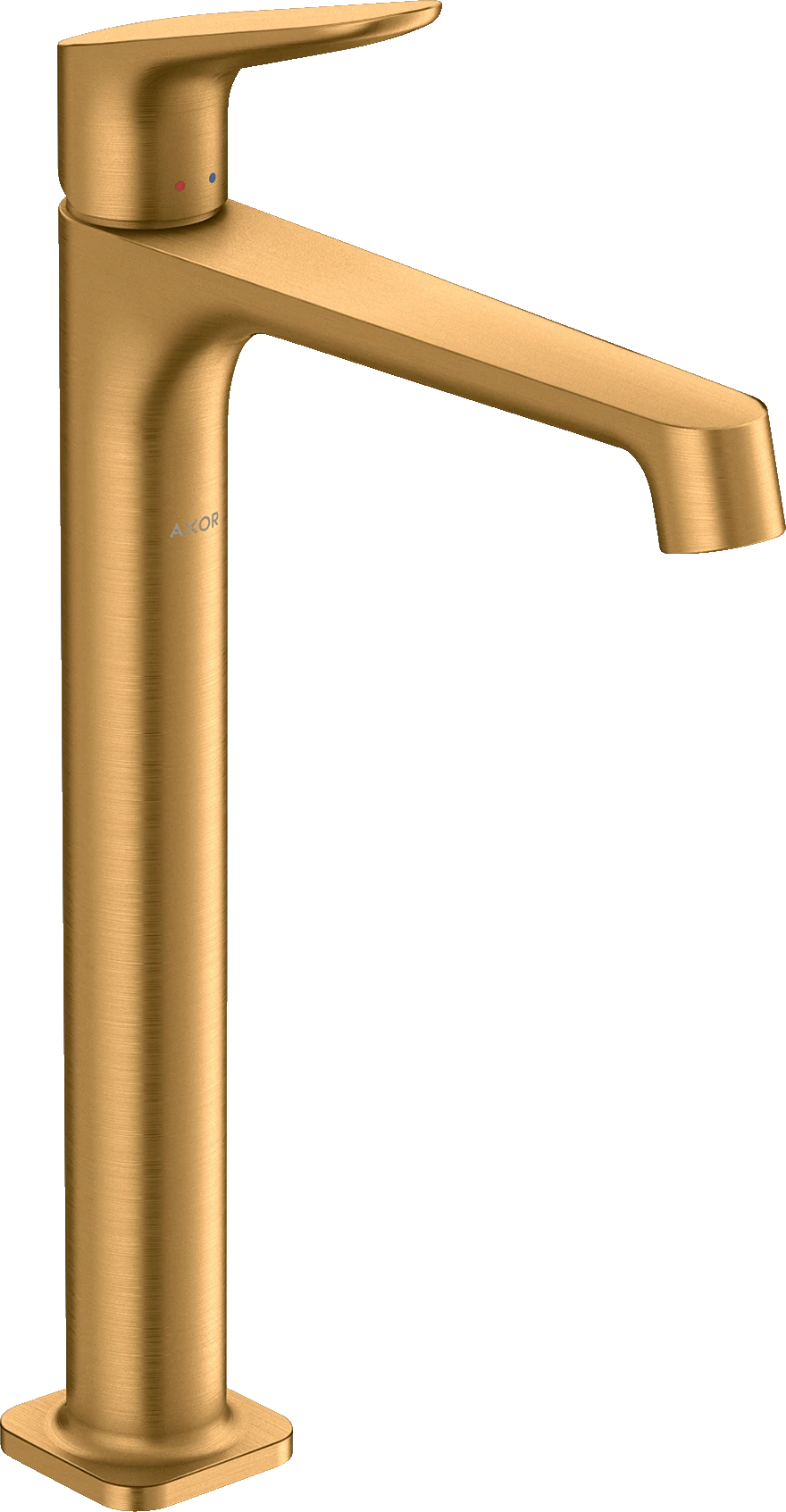 Axor Citterio M Single Lever Basin Mixer 250 For Wash Bowls Without Waste Brushed Gold Optic