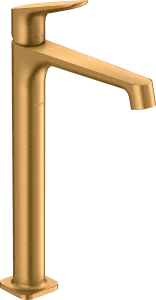 Axor Citterio M Single Lever Basin Mixer 250 For Wash Bowls Without Waste Brushed Gold Optic