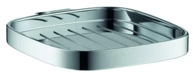 Hansgrohe Casetta Soap Dishes /-basket 140 X 115 X 42mm Chrome detail view - Image 2
