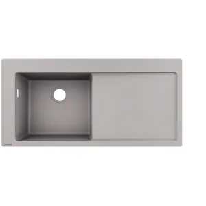 Hansgrohe S51 Sinks 1160 X 590 X 315mm Concrete/grey