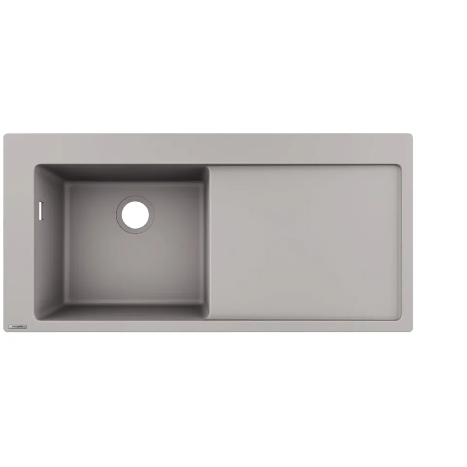 Hansgrohe S51 Sinks 1160 X 590 X 315mm Concrete/grey product image - Image 1