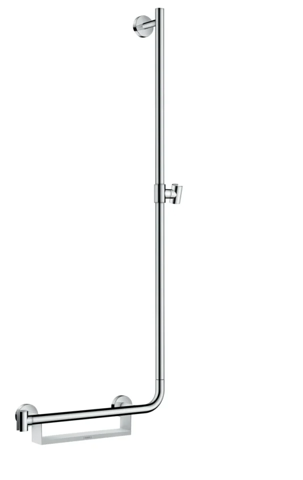 Hansgrohe Unica Wallbars 1100 X 360 X 110mm White/chrome product image - Image 1
