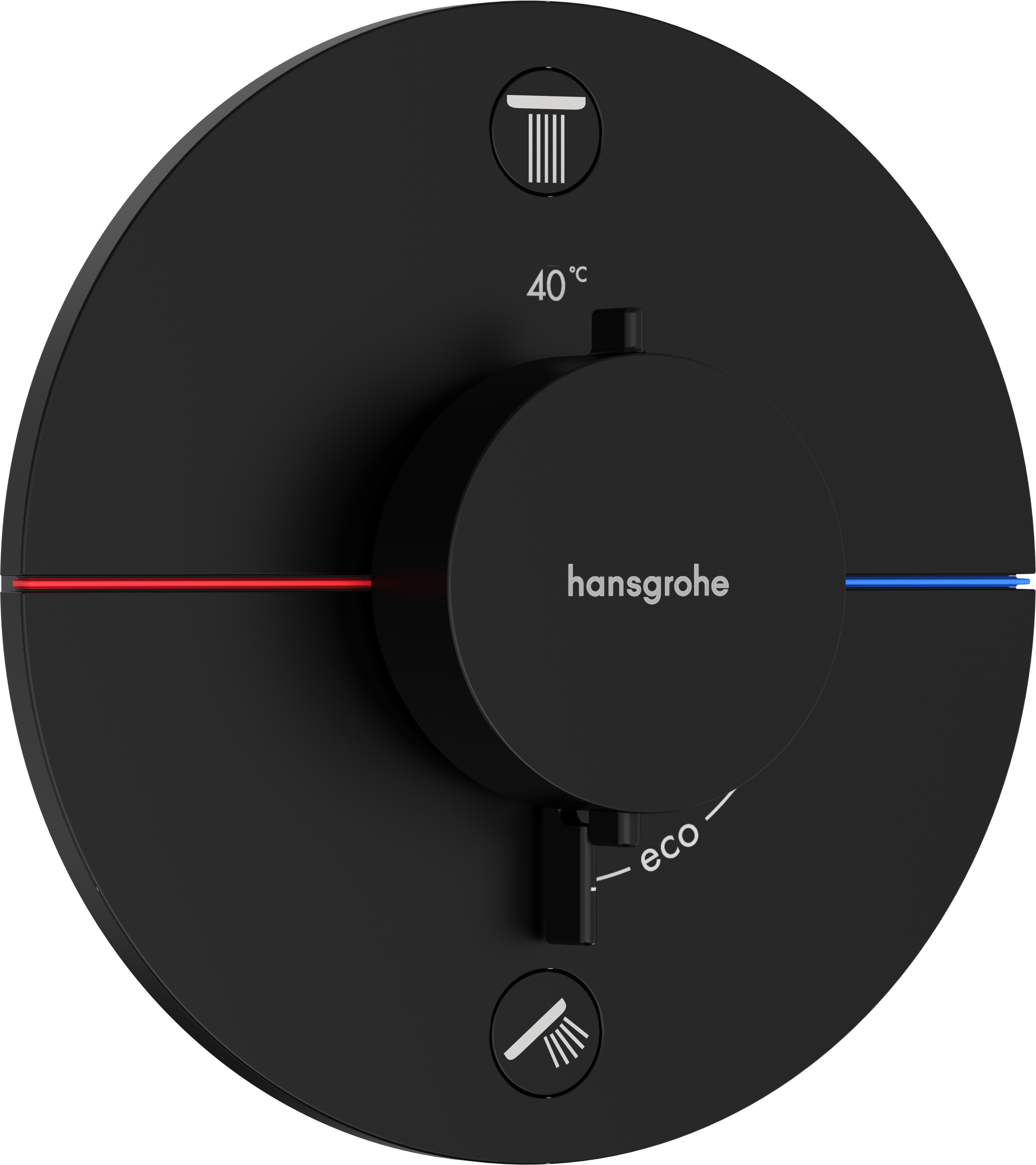 Hansgrohe Showerselect Comfort S Thermostatic Shower Mixer Concealed 262 X 233 X 168mm Black - Matt