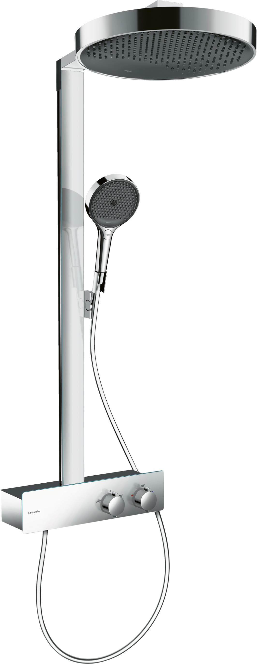 Hansgrohe Rainfinity Showerpipes With Thermostatic Mixer 1100 X 360 X 275mm Chrome