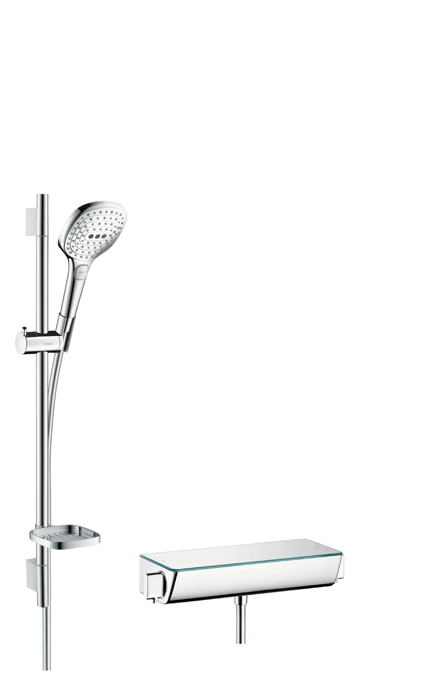 Hansgrohe Raindance Select E Shower Combination 1030 X 350 X 170mm White/chrome