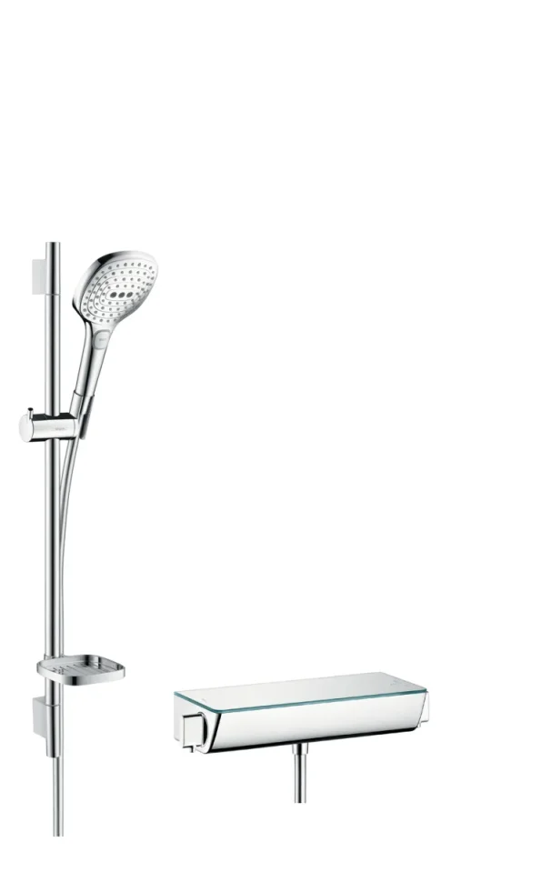 Hansgrohe Raindance Select E Shower Combination 1030 X 350 X 170mm White/chrome product image - Image 1