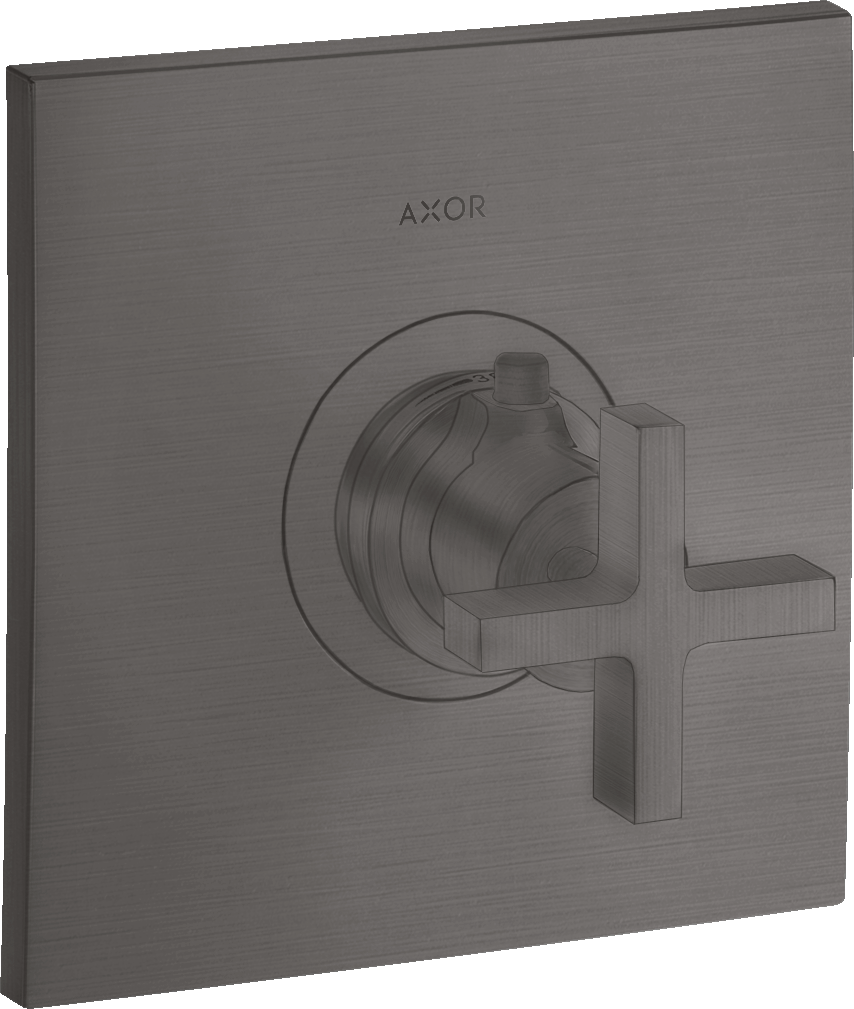 Axor Citterio Thermostatic Shower Mixer Concealed 217 X 187 X 135mm Gunmetal/chrome - Brushed